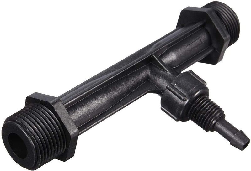 woobles Fertilizer Injector Tube, Irrigation Venturi Fertilizer Injector 1/2" 3/4\u201d 1\u201d Inch Garden Fertilizer Mixer Injector, Agriculture Device Plastic, Black(1/2 inch) - Image 4